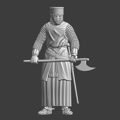 Medieval Guard with Danish Axe - NCM