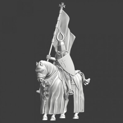 Medieval Teutonic Knight - With large banner