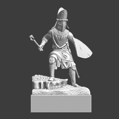 Medieval warrior bishop vignette - NCM