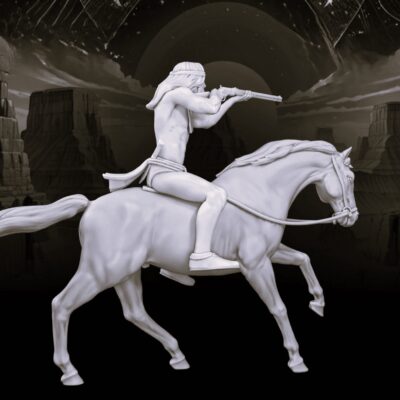 Native American on horse