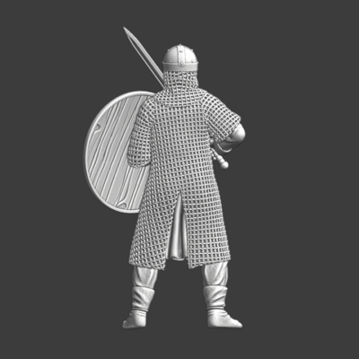 Viking warrior - shield and sword - NCM