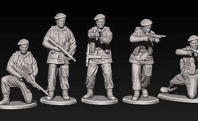 ww2 british paras in beret