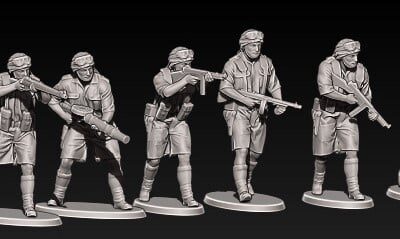 WW2 set 8 SAS raiders Africa