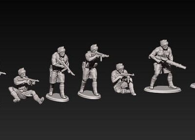 ww2 sas with wool hat