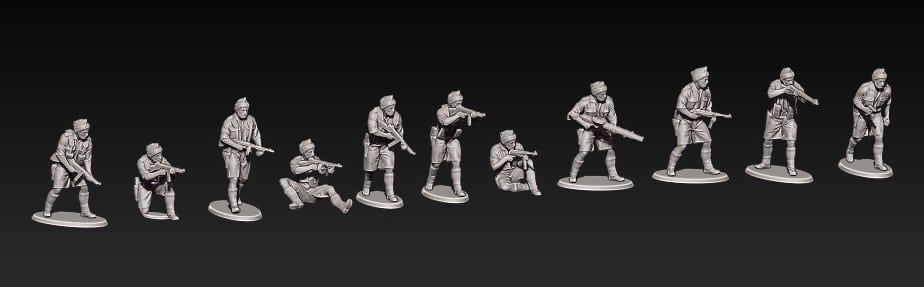 ww2 sas with wool hat