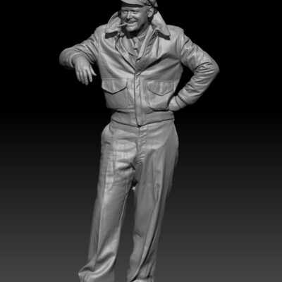 USAAF Pilot laughing WW2