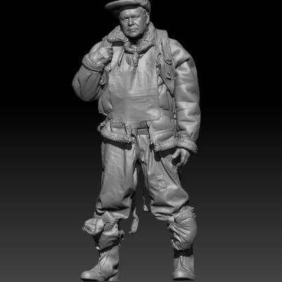 Gunner standing tough - USAAF Bomber Crew WW2