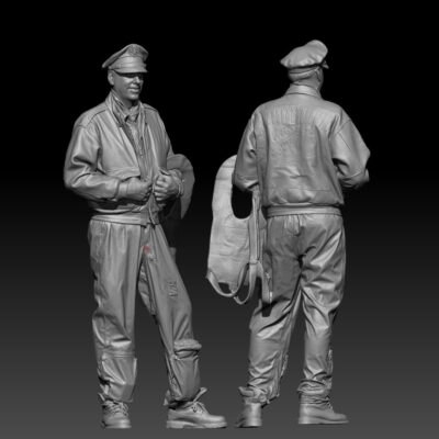 Standing smiling - USAAF Bomber Crew WW2