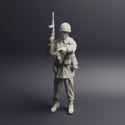 Swedish M59 soldier pointing a finger