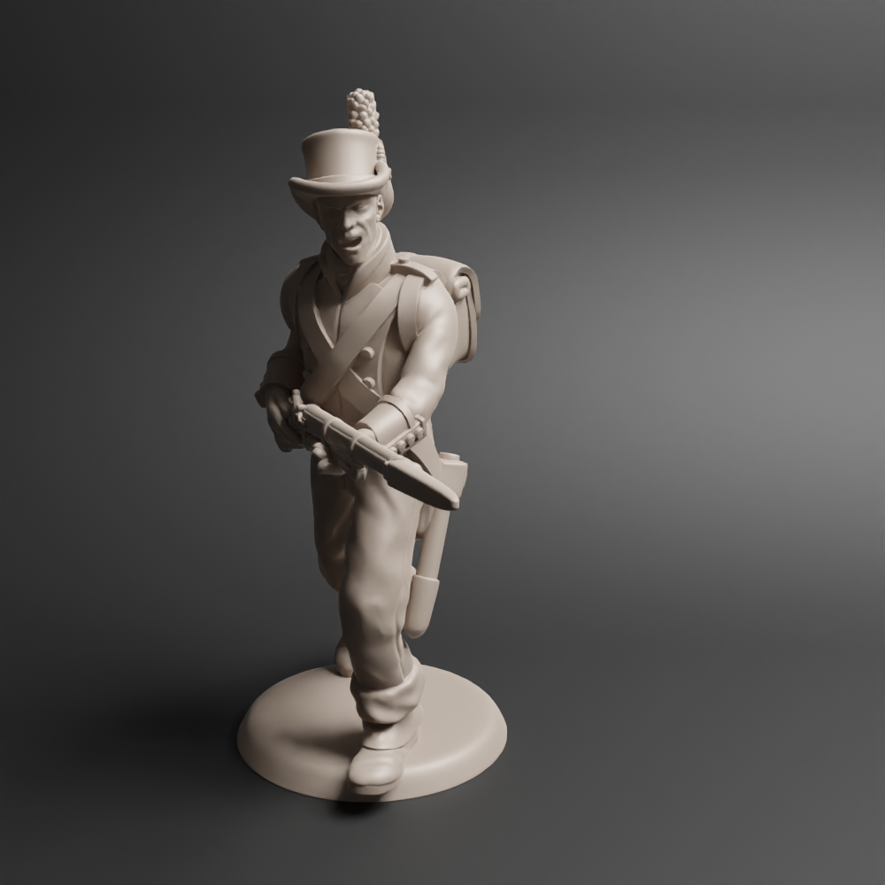 Napoleonic Spanish Round Hats Charging 5