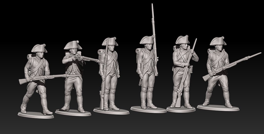 Napoleonic french early fusiliers in bicorne
