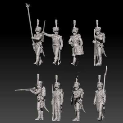 Napoleonic french grenadiers in shako set 1