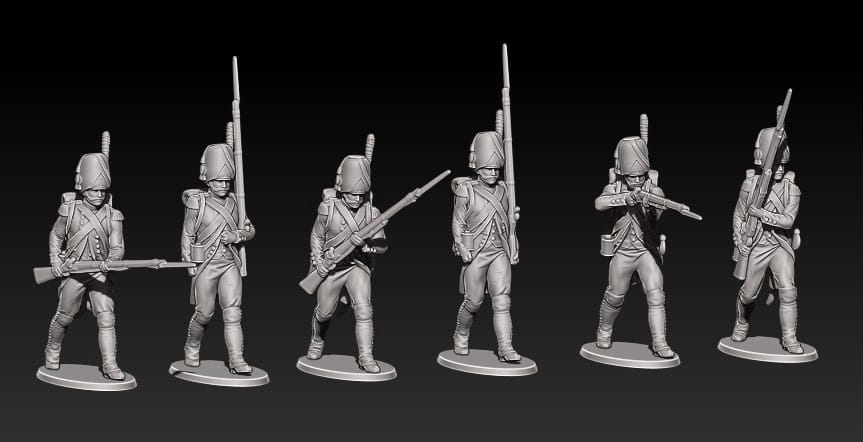 Napoleonic french grenadiers