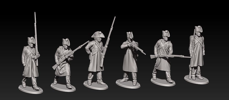 napoleonic french fusiliers winter with bicorne