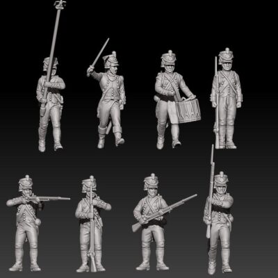 napoleonic french fusiliers with shako set 1
