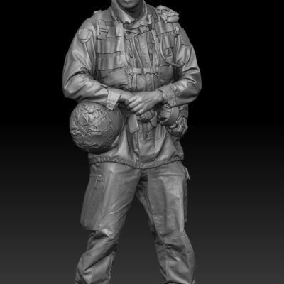 Swedish Modern Soldier in M90 Uniform - Standing Still V2 mustache