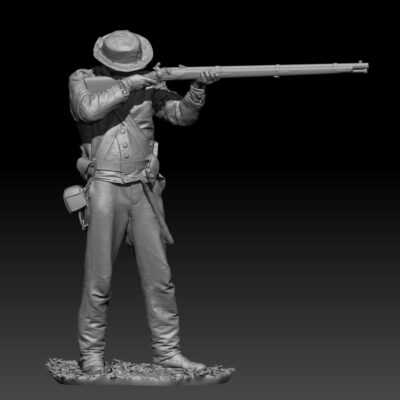 Soldier aiming forward, union