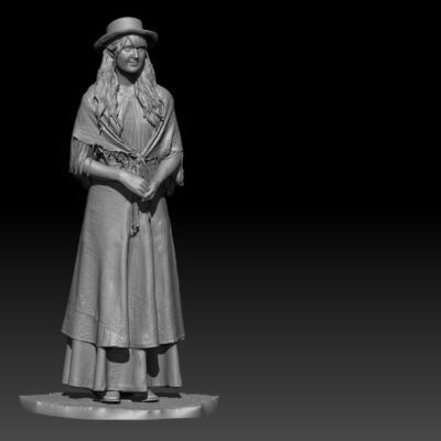 Young woman standing looking apprehensive