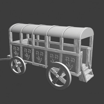 Medieval Lady wagon - NCM