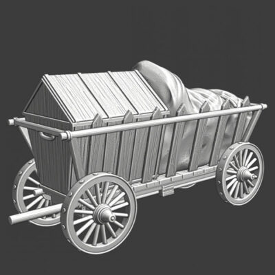 Medieval special supply wagon - with half cover - NCM