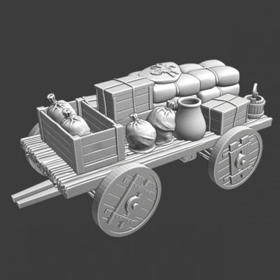 Medieval simple supply wagon 1 - NCM