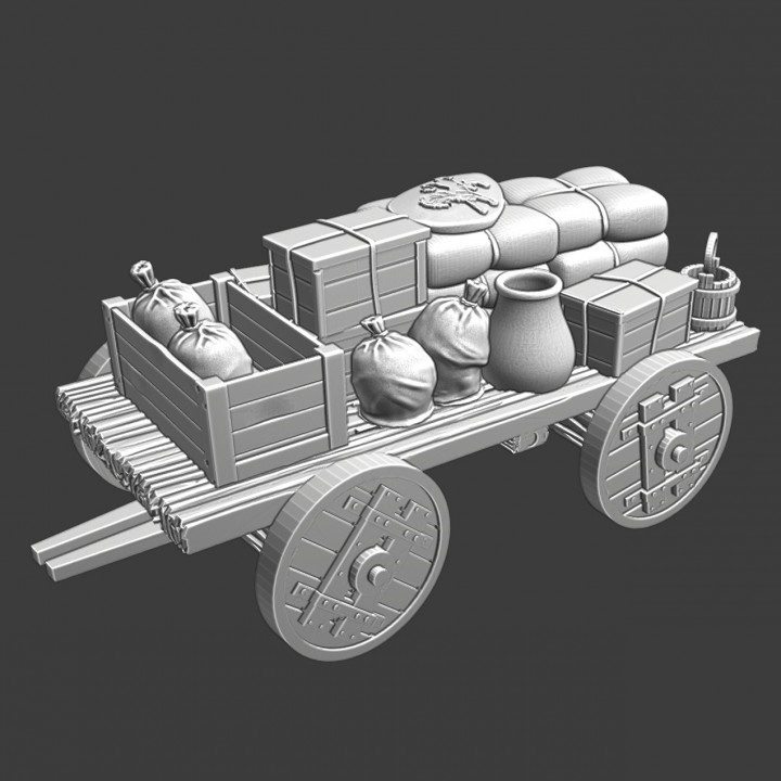 Medieval simple supply wagon 1 - NCM