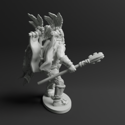 Aztek Tlacochcalcatl Tzitzimitl Warrior