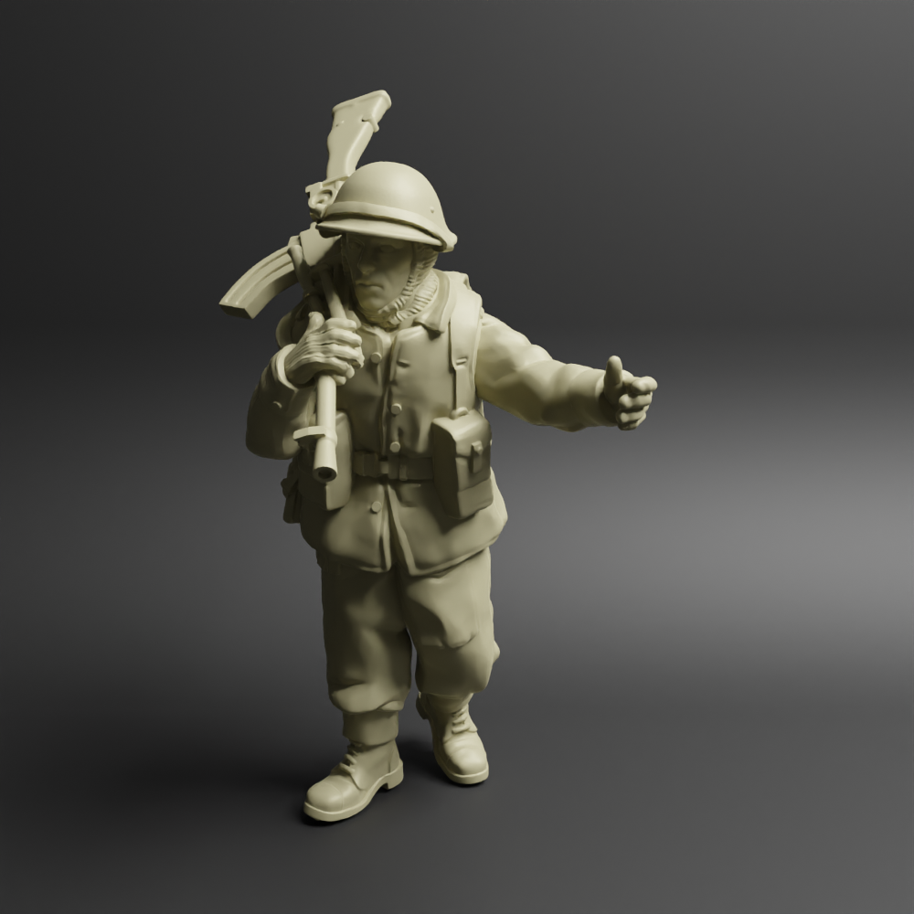 Canadian WW2 soldier Bren