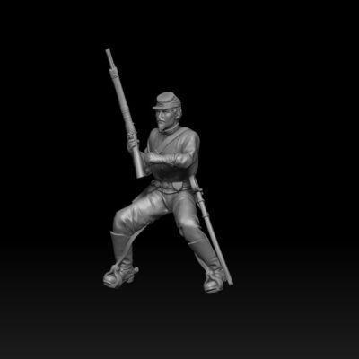 Cavalry holding up Springfield Carbine