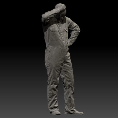 Mechanic scratching his head