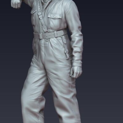 Swedish Tank Soldier resting in Elliot cap, year 1922