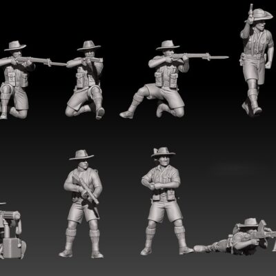 WW2 Australian infantry - North Africa set 1