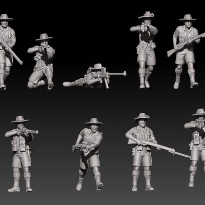 WW2 Australian infantry - North Africa set 2