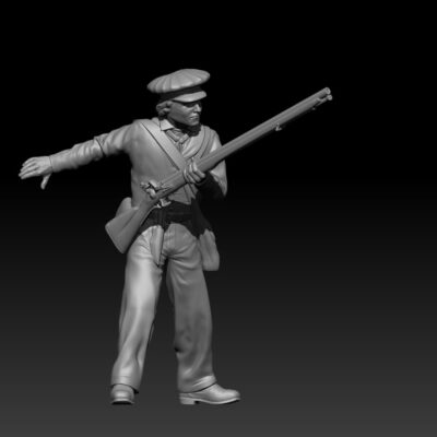 Alamo Volunteer holding friends back