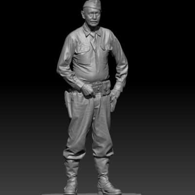 WW2 US 5th Ranger Colonel standing