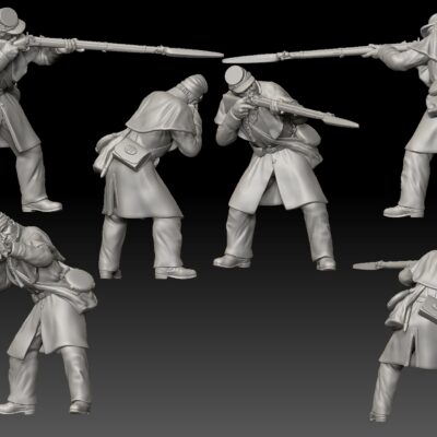 Winter Union Infantry shooting bent