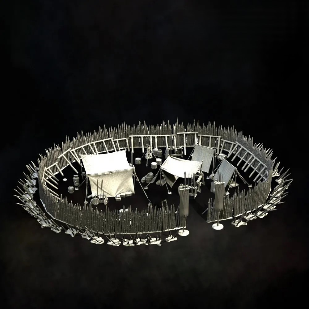 Berber War Camp with palisade