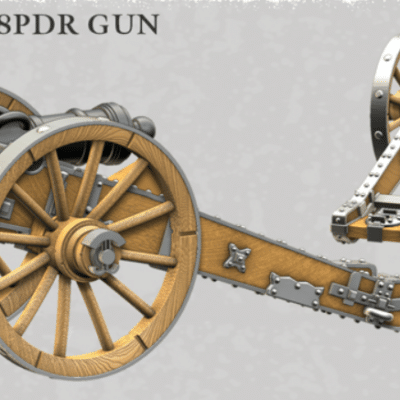 Austrian 8 pdr Gun Cannon