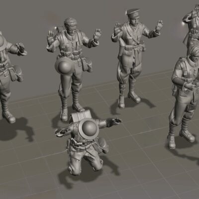 WW1 UK British Soldiers Surrender, set