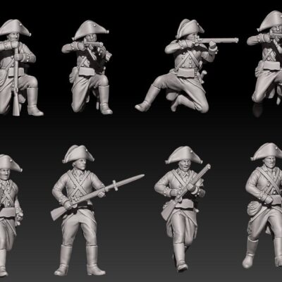 Napoleonic russian jagers 1799 in bicorne set 1