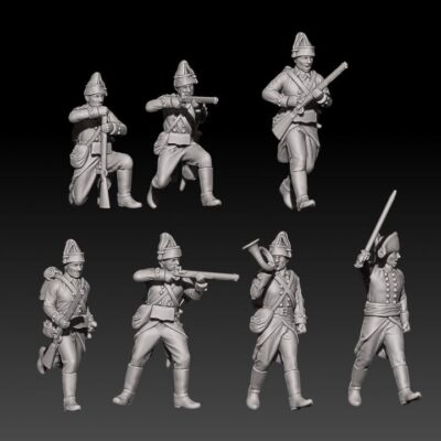 Napoleonic Tsardom of Russia jagers 1799 in field cap set 2