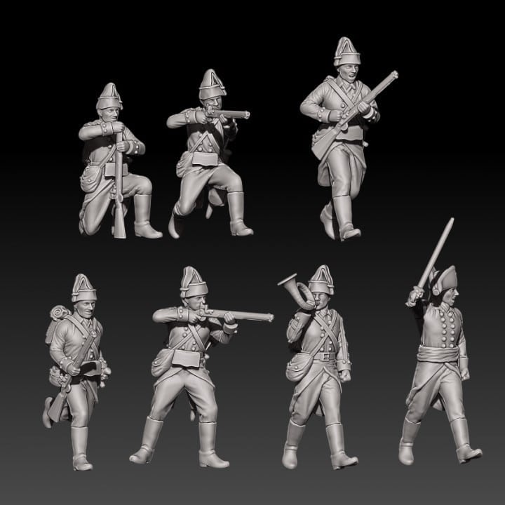 Napoleonic Tsardom of Russia jagers 1799 in field cap set 2