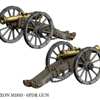 Saxon M1810 6pdr gun Cannon