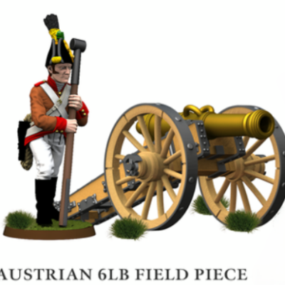 Napoleonic Austrian 6lb Field piece gun Cannon