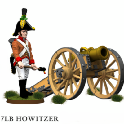 Napoleonic 7lb Howitzer gun Cannon