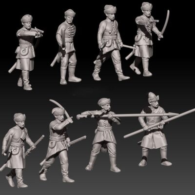 Zaporozhian cossacks in close combat set 2