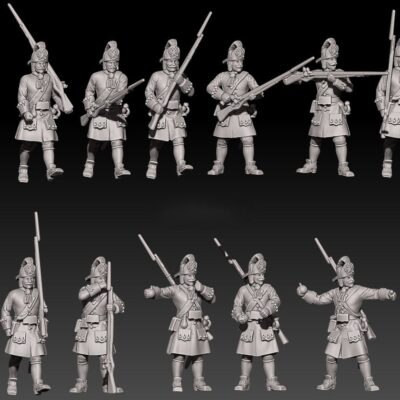 Tsardom of Russia guard grenadiers in helmets GNW set 2