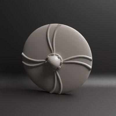 4x Christian Round Shield 8 stripes