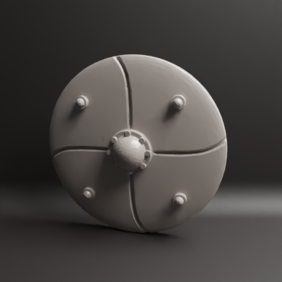 4x Round Shield Andalusian