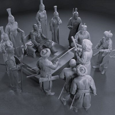 Kublai Khan meets Marco Polo set